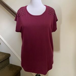 SALE!!  Sweatshirt studded top